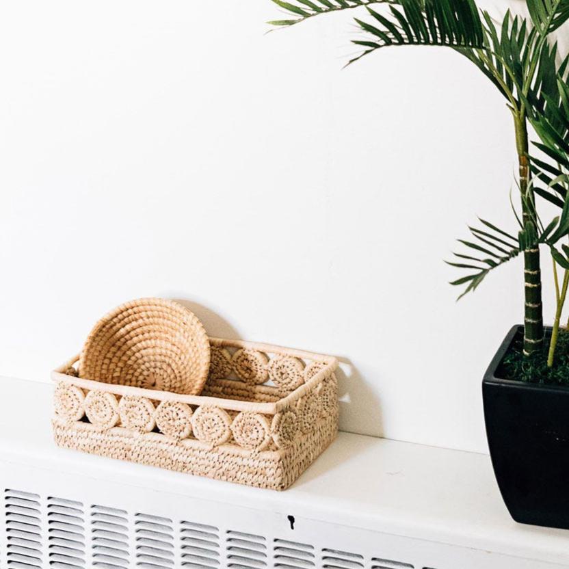 Palm Medallion Bread Basket - Ten Thousand Villages