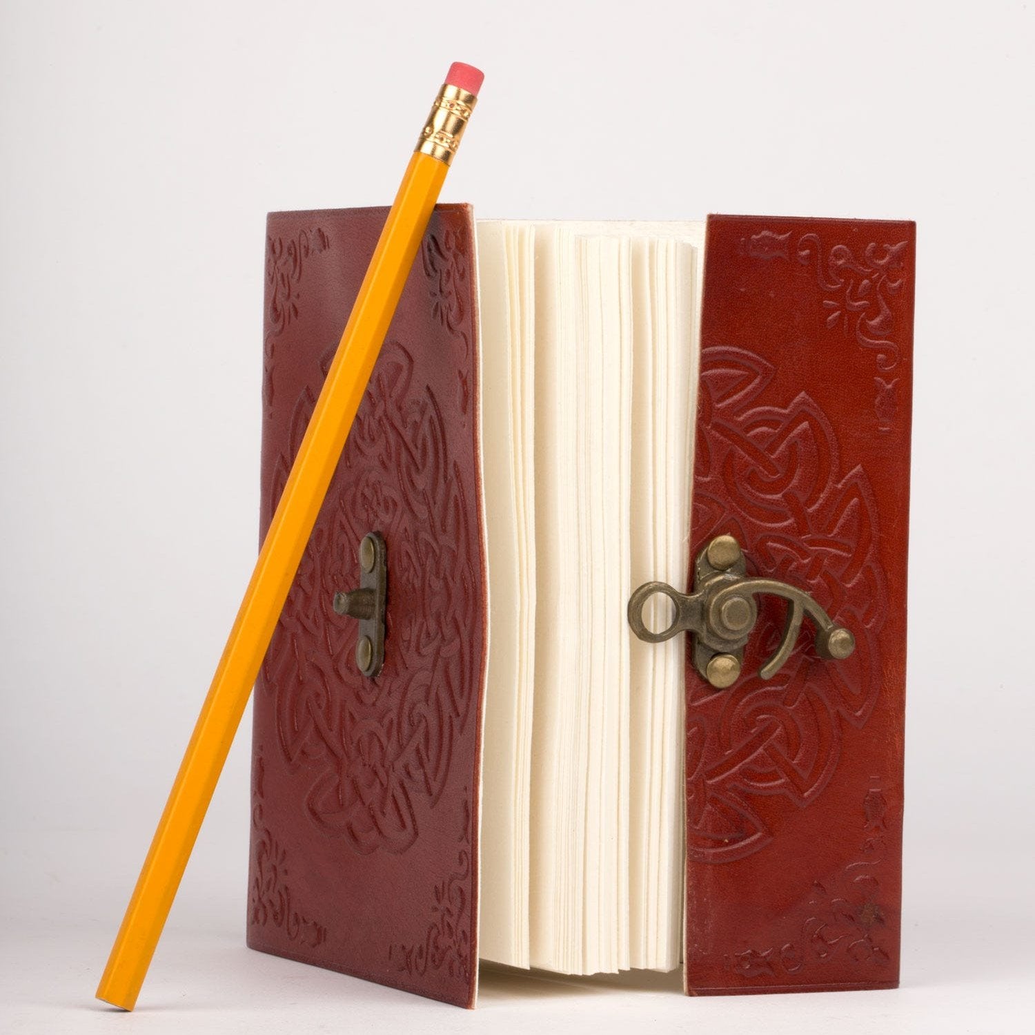 Endless Knot Leather Journal - Ten Thousand Villages