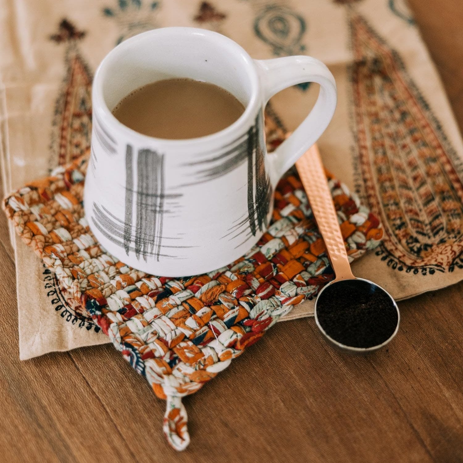 Copper & Silver Coffee Scoop - Ten Thousand Villages