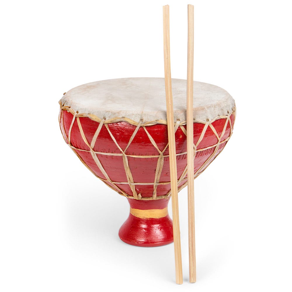 Happy Rhythm Red Drum - Ten Thousand Villages