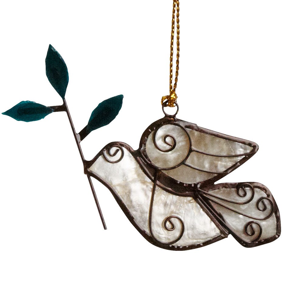 Olive Branch Dove Ornament - Ten Thousand Villages